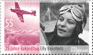 Elly Beinhorn auf einer Briefmarke