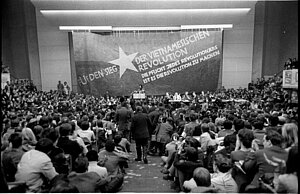 Audimax der TU Berlin beim Internationalen Vietnamkongress Konferenz SDS