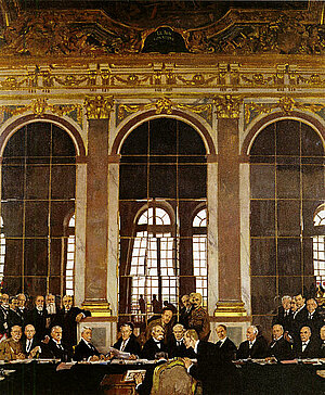 Unterzeichnung des Friedensvertrages von Versailles