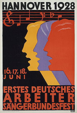 Plakat zum Arbeiter-Sängerbund-Fest