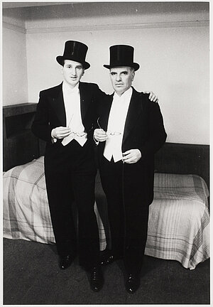 Erich Salomon und sein Sohn Otto 1935