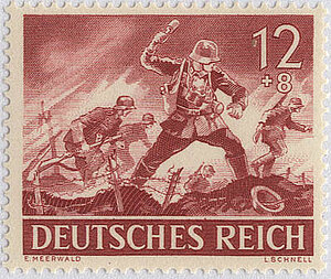 Briefmarke Infanterie