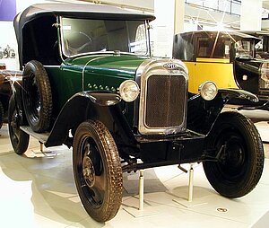 Erstes Fließband Auto Opel Laubfrosch