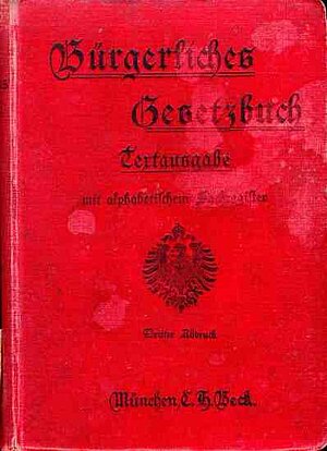 Bürgerliches Gesetzbuch 1900