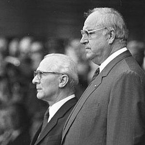 Honecker und Kohl Honecker Besuch BRD