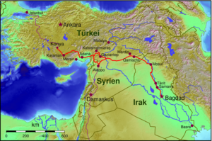 Karte Bagdadbahn