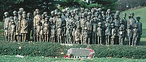 Denkmal für die verstorbenen Kinder des Dorfes Lidice