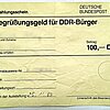 Begrüßungsgeld für DDR-Bürger