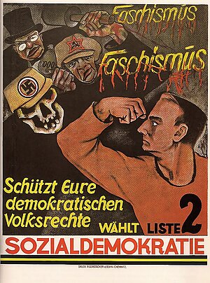 Wahlplakat der SPD zur Wahl im November 1932