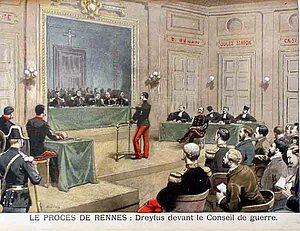 Dreyfus-Prozess vor dem Kriegsgericht in Rennes
