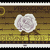 Weiße Rose Briefmarke