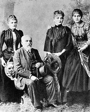 Marie Curie und ihre Familie 1890