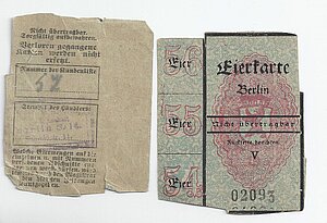 Leben in den 20er Jahren Lebensmittelmarke