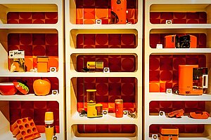 Typische Farbe der 70er Jahre Orange