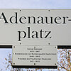 Gedenktafel Adenauerplatz