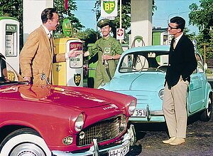 An der Tankstelle 1960