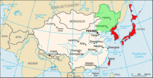 Mandschurei Karte