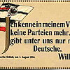 Parteien und Verbände - Postkarte