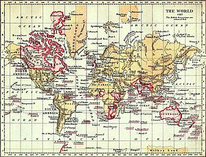 Karte British Empire 1897