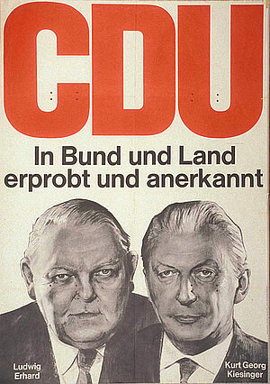 Kanzler nach Adenauer: Erhard und Kiesinger 60er jahre deutschland