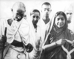 Gandhi auf dem Salzmarsch