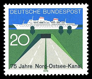 Eröffnung Kaiser-Wilhelm-Kanal - Briefmarke