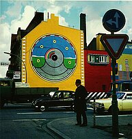 Wandmalerei in Hamburg von 1968