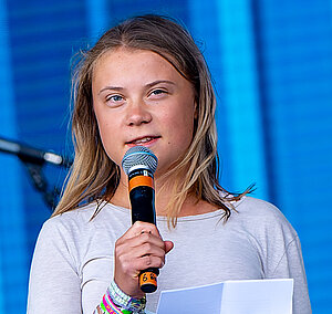 Gtreta Thunberg in Glastonbury Thunberg Glastonbury