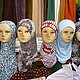 Kopftücher im Schaufenster