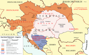 Karte Österreich-Ungarn