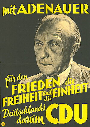 Wahlplakat der CDU bei den Wahlen 1949