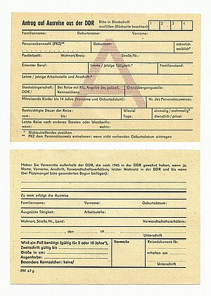 Ausreiseanträge DDR