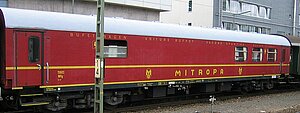 Speisewagen der Mitropa Mitropa
