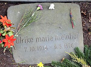 Bader Meinhof Prozess Grabstein von Ulrike Meinhof