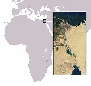 Karte Suezkanal