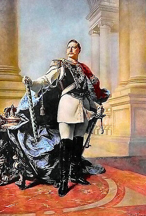 Kaiser Wilhelm II. selbstherrliche Pose