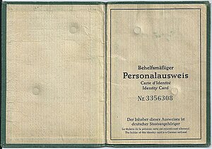 Teilung Berlin Besonderheit West-Berlin: behelfsmäßiger Personalausweis