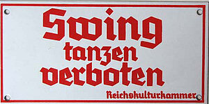 Schild tanzen verboten