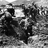 Britische Soldaten auf Gallipolli im Kampf