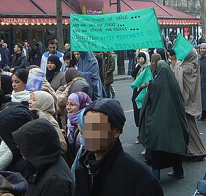 Proteste gegen Mohammed-Karikaturen in Paris