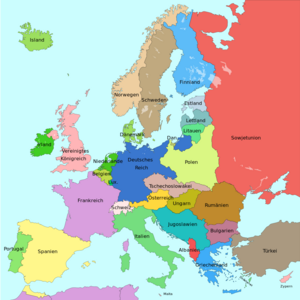 Europa im Jahr 1929 1929