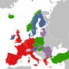 Karte Westeuropäische Union - WEU
