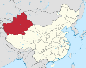Xinjiang Karte Xinjiang China
