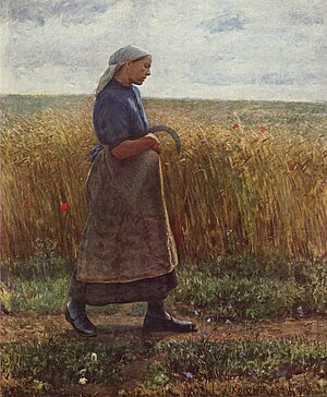 Bäuerin auf dem Land, gemalt von Leopold Karl Walter Graf von Kalckreuth