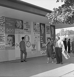 Plakate zur Bundestagswahl 1961