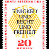 Briefmarke Einigkeit und Recht und Freiheit