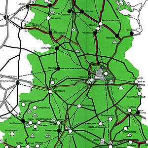 Transitstrecken DDR