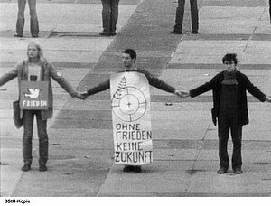 Aktion der Friedensgemeinschaft Jena in der DDR 1981