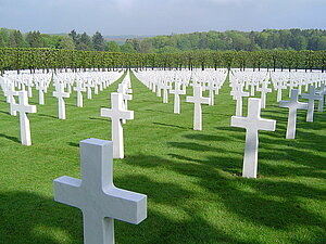 Ein Soldatenfriedhof in den Niederlanden