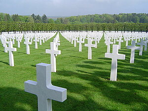 Ein Soldatenfriedhof in den Niederlanden